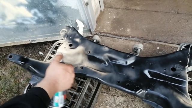 Mitsubishi Lancer 9. Замена рулевой рейки. Ремонт и антикор подрамника.