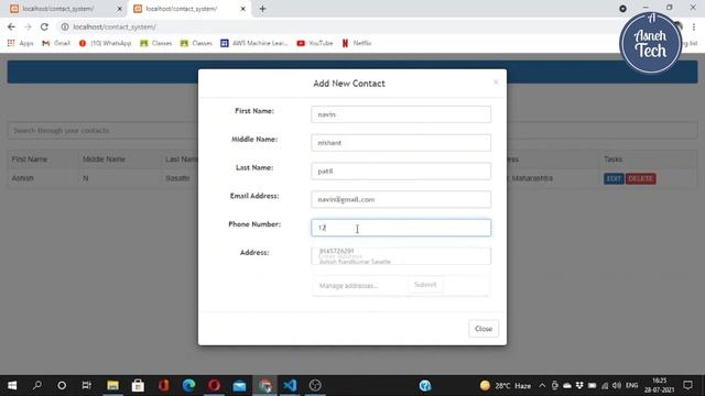 Contact Management System Mini Project | PHP | MySql смотреть онлайн