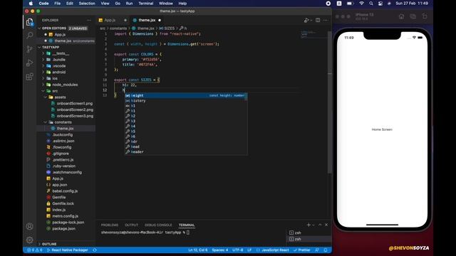 Intro / Onboarding Screens - React Native | Food Delivery App - Ep_01 смотреть онлайн