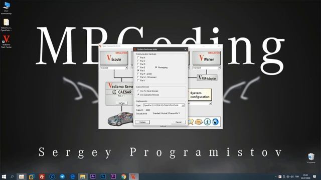 Mercedes Coding / Полная установка и настройка Vediamo 4.02 для работы c OpenPort 2.0 + База CBF. смотреть онлайн