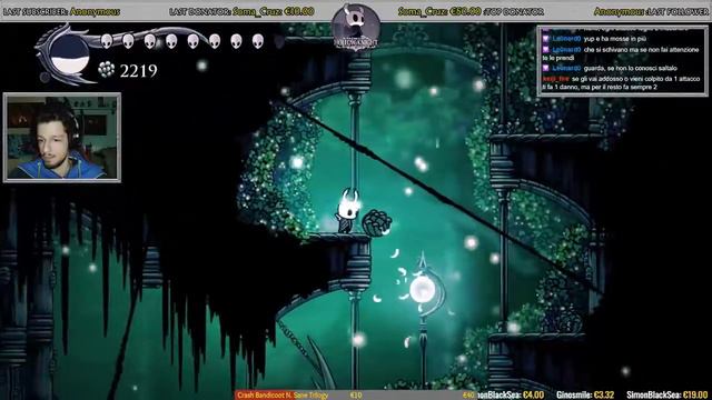 Hollow Knight - "Dito infortunato" Anima d'Acciaio Run [Live #7.2] смотреть онлайн