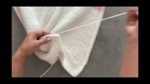 Декоративный шов в вязаном изделии