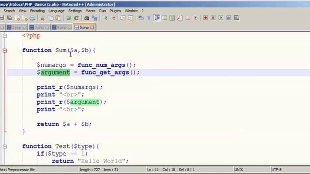 6/18- PHP- How to create Functions - Urdu/Hindi смотреть онлайн
