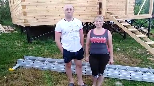 Строительство дома из бруса Московская Область, Клинский районн, деревня Спасское смотреть онлайн