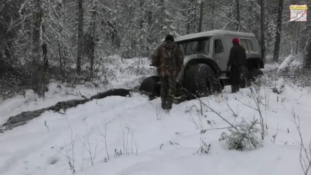 Вездеход 6х6 "ТАЙМЕНЬ". Отличная рыбалка на р.Тыня. День 1. Дорога смотреть онлайн