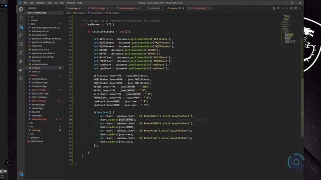 Video 6 - Servidor Web ESP32 Dashboard dentro del ESP32, Datos dinámicos parte - 2 смотреть онлайн