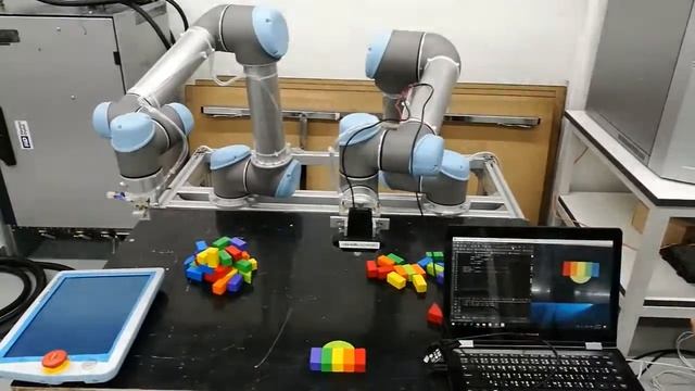 UR Robot + Vision (WebCAM) for Detect Object and Color смотреть онлайн