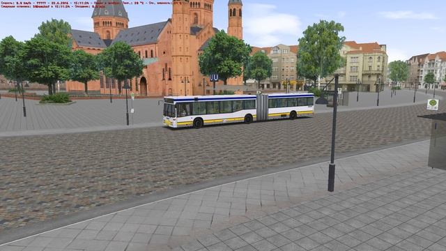 OMSI 2. Rheinhasuen v4.5, Line 30, Mercedes-Benz O405 GN2. Part 2 смотреть онлайн