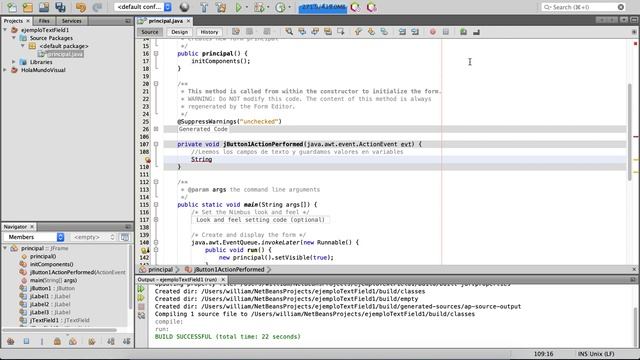 NetBeans: como leer y escribir texto en jTextField смотреть онлайн