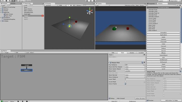 Basic AI system in Playmaker 1: Objects Setup смотреть онлайн