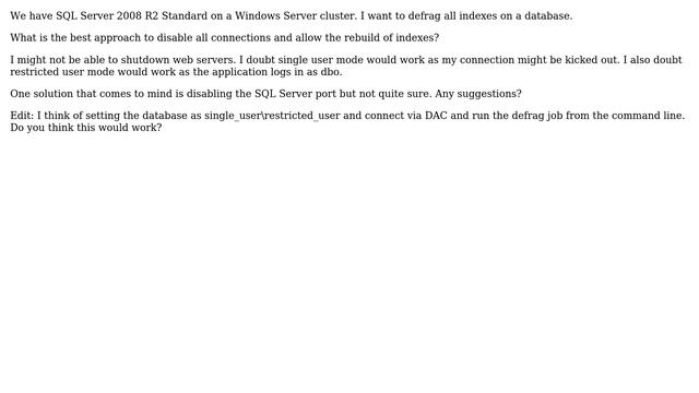 Databases: Rebuild Indexes on SQL Server Standard edition смотреть онлайн