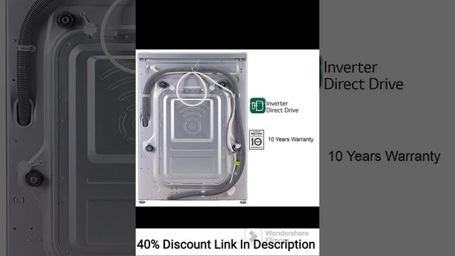 LG 7 Kg Inverter Fully-Automatic Front Loading Washing Machine (FHT1207SWL.ALSPEIL, Silver, Heater