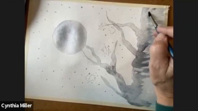 Autumn Full Moon Watercolour Tutorial with Cynthia Miller смотреть онлайн