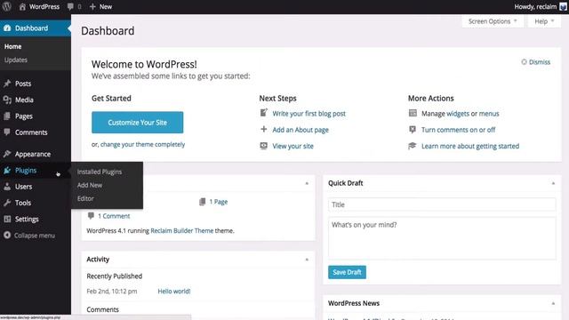 Adding WordPress Plugins смотреть онлайн