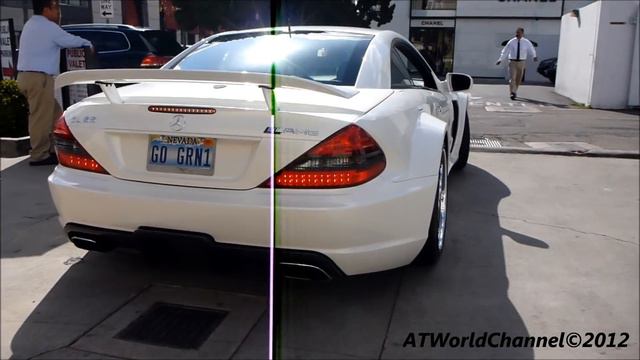 Mercedes Benz SL65 AMG Black Series Engine Sound, Driving on the Road 1080p HD смотреть онлайн