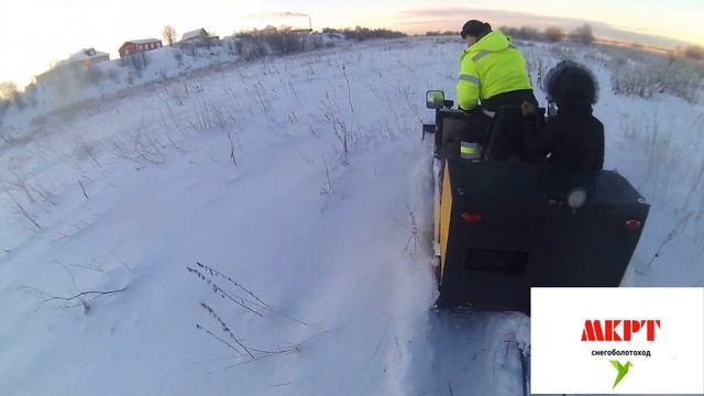 Вездеход МКРТ. Тест саней на 1000 кг. для перевозки леса и грузов для МКРТ и любых снегоходов смотреть онлайн
