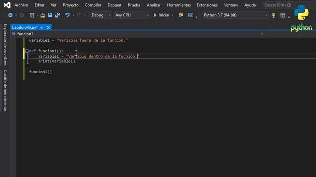 Variables GLOBALES, LOCALES y FUNCIONES ANIDADAS - Curso Python básico a avanzado - Capítulo 43 смотреть онлайн