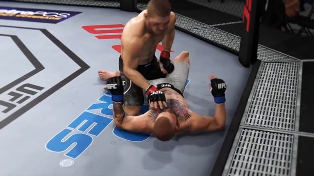 Khabib Nurmagomedov vs. Conor McGregor (Champ Fight) - EA Sports UFC 3 (CPU vs. CPU) - Crazy UFC ?? смотреть онлайн