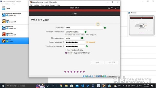 Ubuntu Installation on VirtualBox in Windows 10 смотреть онлайн