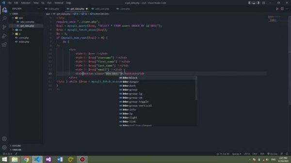 Ajax CRUD Operation using php, mysql and javascript. speed video