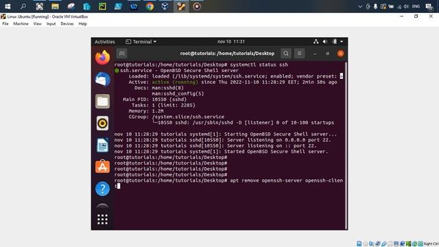 How to remove SSH on Linux Ubuntu смотреть онлайн