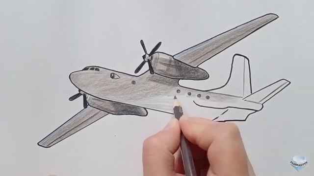Как нарисовать самолет || How to draw a plane смотреть онлайн