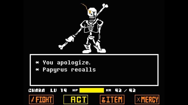 Undertale Disbelief Papyrus Genocide Battle! [Demo] (Undertale Fangame) смотреть онлайн
