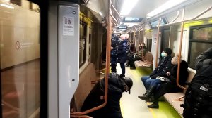 81-775/776/777 "Дейна" на Кольцевой линии. Перегон Проспект Мира - Павелецкая.