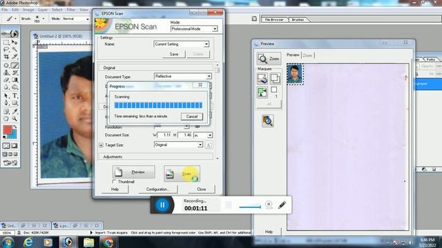 how to Create Scan By passport Size photo in Photoshop 7 0 смотреть онлайн