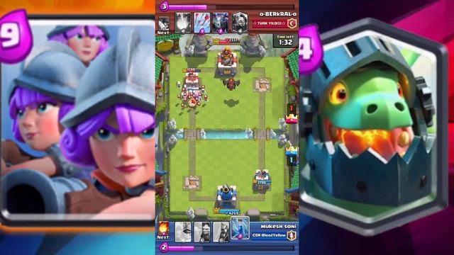 Three Musketeers vs All Fling Dragon Deck in clash Royale смотреть онлайн