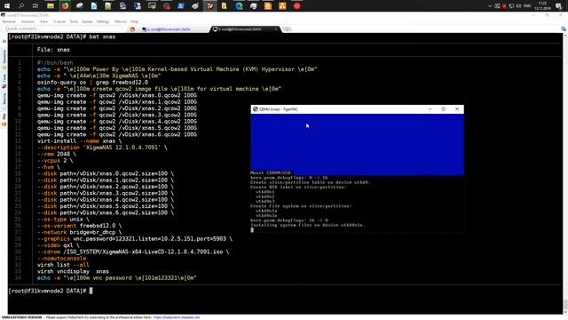Установка XigmaNAS 12.1 на KVM hypervisor смотреть онлайн