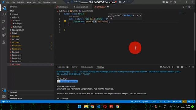 Run your First Java program Hello world! смотреть онлайн