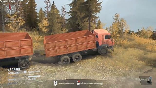 Spintires: MudRunner Прохождение Одиночная игра Карта Спуск Камаз 5320 ? смотреть онлайн