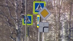 Искусственная неровность на дороге и знаки ограничения скорости