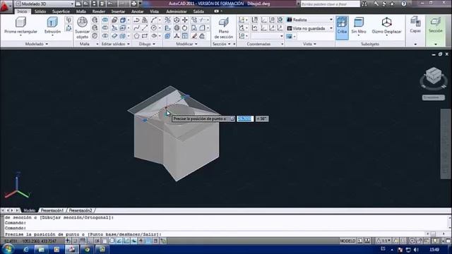 Autocad 2011 Comando Plano de Seccion (3D) смотреть онлайн