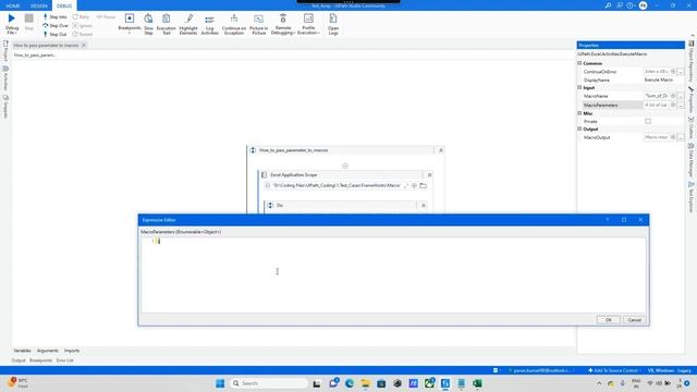 Passing paramaters to VBA and ouput is in uipath смотреть онлайн