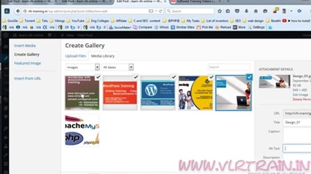 Insert Image Gallery into WordPress Post Telugu | VLR Training Class 20 смотреть онлайн