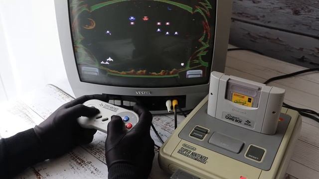 Картридж Super Game Boy (Galaga Galaxian) смотреть онлайн