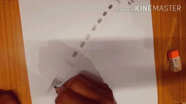 How to make easy flute sketch. #8 смотреть онлайн