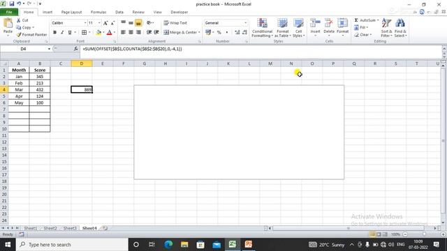 Dynamic Chart in Excel (Offset Function) смотреть онлайн
