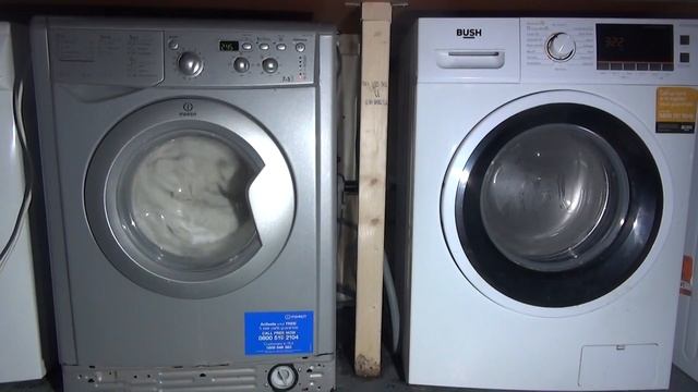 Wash Race No.226 : Indesit vs Bush cotton 60'c wash and Dry смотреть онлайн