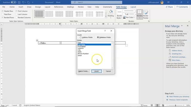 Create a Directory in M$ Word Using Mail Merge смотреть онлайн