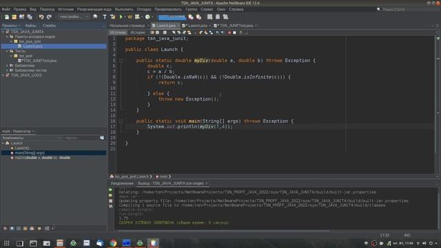 Использование логирования и тестирования в программах на Java смотреть онлайн