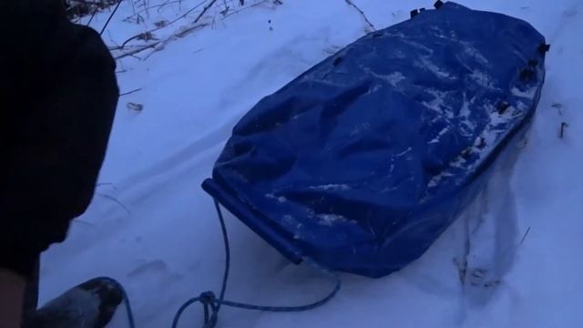 Волокуша - удобная штука для зимних походов. смотреть онлайн