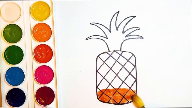 How to draw a POP IT Pineapple in a minute | Как нарисовать попит ананас за 1 минуту смотреть онлайн