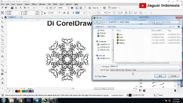 Coreldraw Tutorial - Brush ornament effect смотреть онлайн