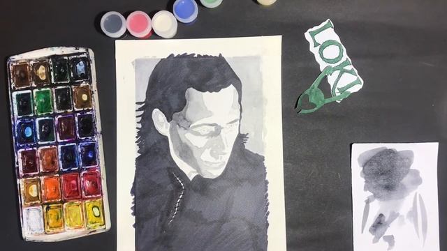 Рисуй со мной // Draw with me// Loki Marvel drawing timelapse смотреть онлайн