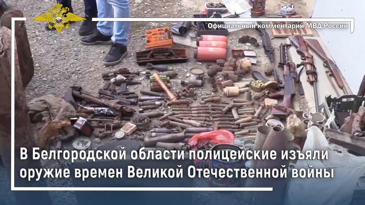 Ирина Волк: В Белгородской области полицейские изъяли оружие времен Великой Отечественной войны смотреть онлайн