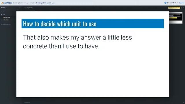 9. Picking which unit to use - Responsive CSS Tutorial смотреть онлайн