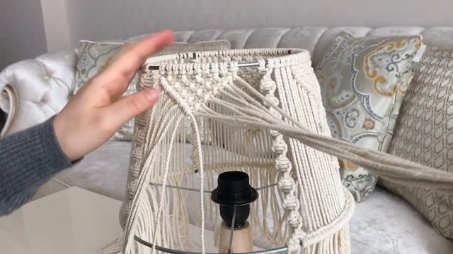 Makrome Abajur | Macrame Lampshade | DIY | Kendin Yap смотреть онлайн